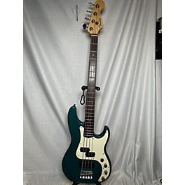 Used Fender Used Fender American Deluxe Precision Bass TEAL GREEN TRANSPARENT Electric Bass Guitar