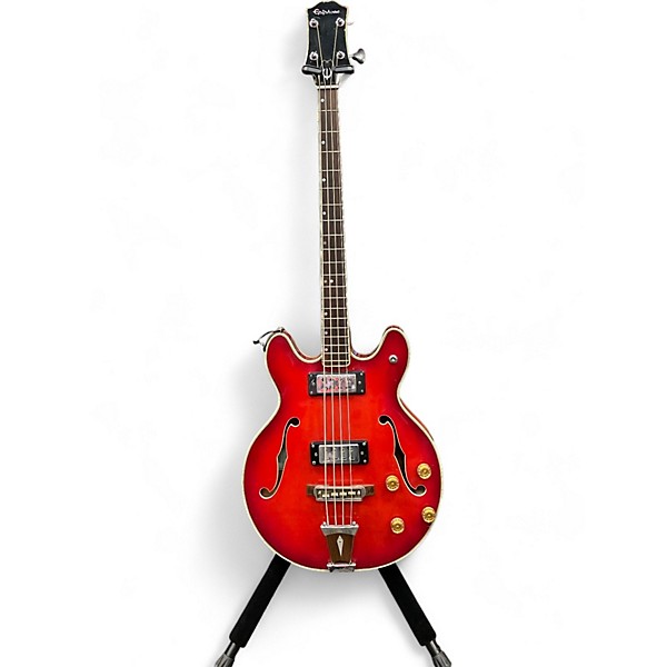 Used Epiphone Used Epiphone Ea-260 Red Electric Bass Guitar