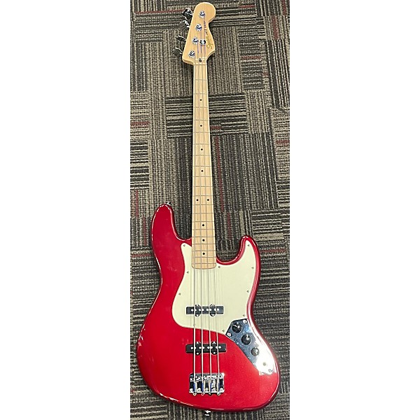 Used Squier Used Squier Affinity Jazz Bass Metallic Red Electric Bass Guitar