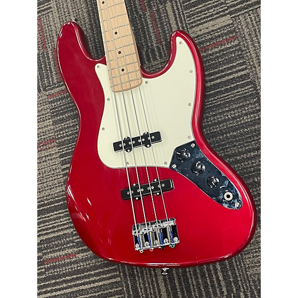 Used Squier Used Squier Affinity Jazz Bass Metallic Red Electric Bass Guitar