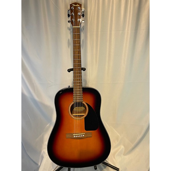 Used Fender Used Fender CD60 Dreadnought 3 Color Sunburst Acoustic Guitar