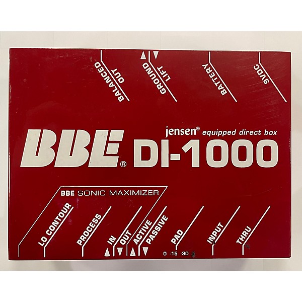 Used BBE Used BBE DI1000 Active/Passive Direct Box