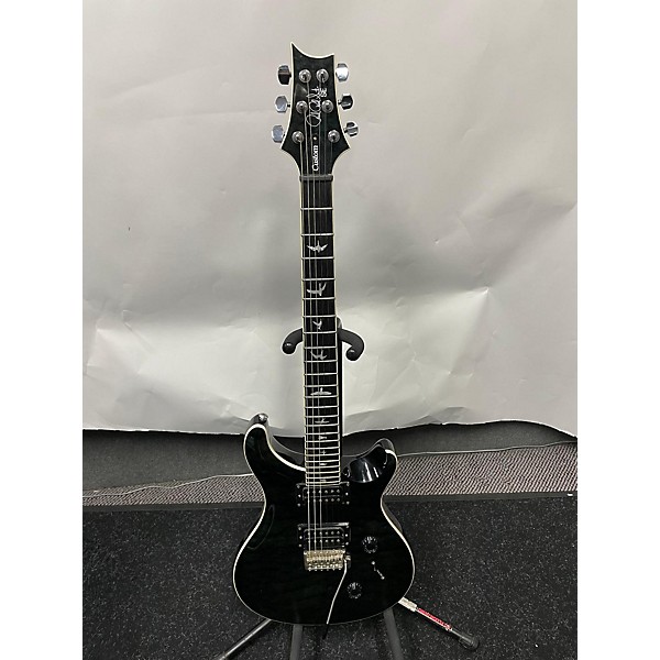 Used PRS Used PRS SE Custom 24 Trans Black Solid Body Electric Guitar