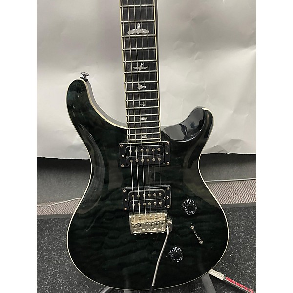 Used PRS Used PRS SE Custom 24 Trans Black Solid Body Electric Guitar