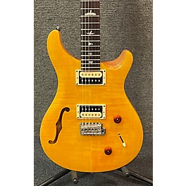 Used PRS Used PRS SE Custom 22 Semi-Hollowbody Yellow Flame Hollow Body Electric Guitar