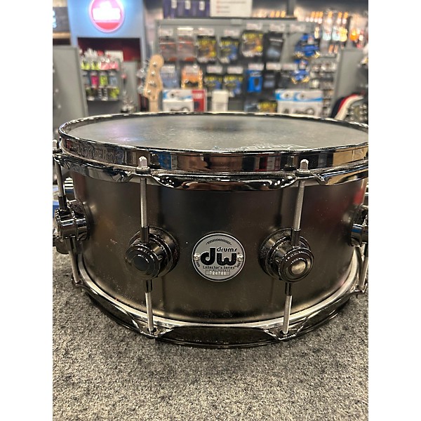 Used DW Used DW 6.5X14 Collector's Series Black Nickel Over Brass Drum Black Nickel