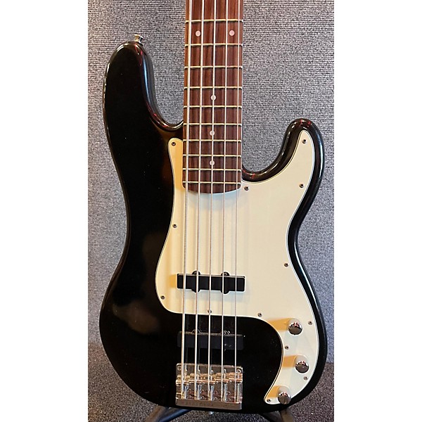 Used Squier Used Squier Vintage Modified Precision Bass V Black Electric Bass Guitar