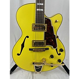 Used D'Angelico Used D'Angelico DLX 175 Matte Yellow Hollow Body Electric Guitar