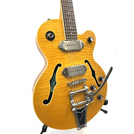 Used Epiphone Used Epiphone Wildkat Trans Amber Hollow Body Electric Guitar