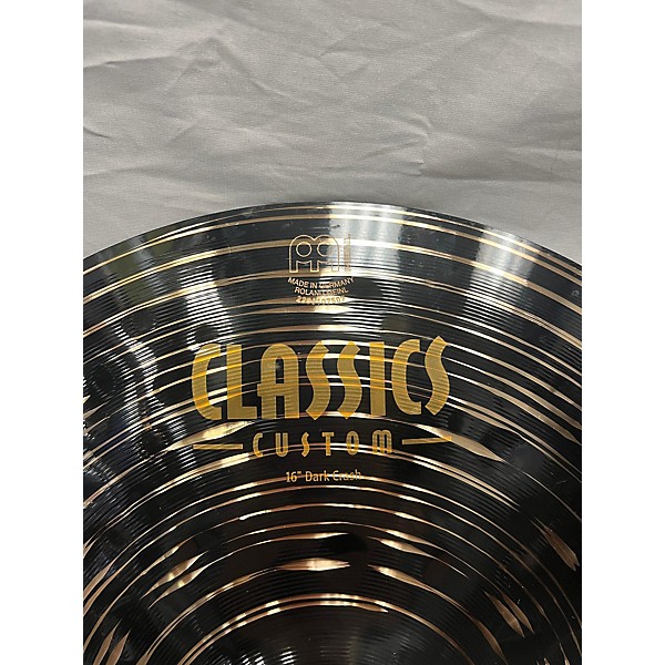 Used MEINL 16in Classic Custom Dark Crash Cymbal