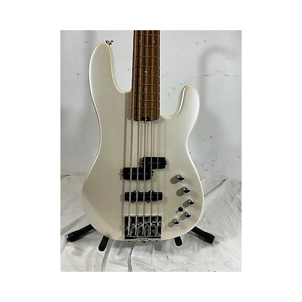 Used Charvel Used Charvel Pro Mod San Dimas PJ V Platinum Pearl Electric Bass Guitar