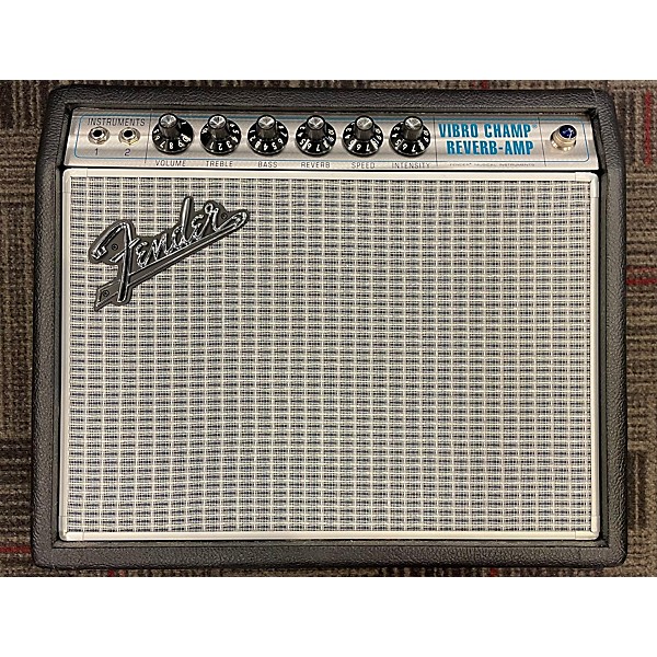 Used Fender 68 CUSTOM VIBRO Champ Tube Guitar Combo Amp