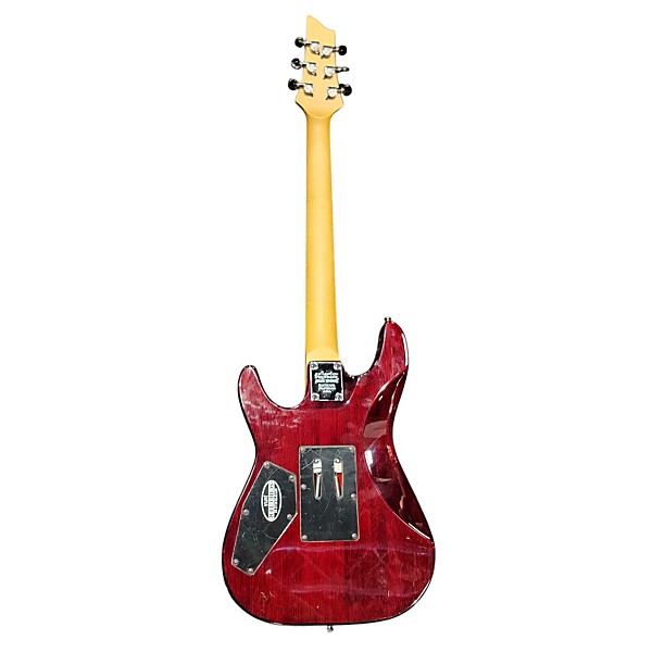 Used Schecter Guitar Research Used Schecter Guitar Research Omen Extreme 6 Floyd Rose Trans Red Solid Body Electric Guitar