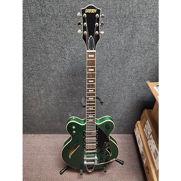 Used Gretsch Guitars Used Gretsch Guitars G2627T Streamliner Green Hollow Body Electric Guitar