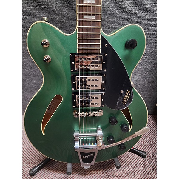 Used Gretsch Guitars Used Gretsch Guitars G2627T Streamliner Green Hollow Body Electric Guitar