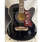 Used Epiphone Used Epiphone EJ200SCE Black Acoustic Electric Guitar