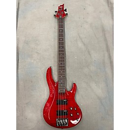 Used ESP Used ESP LTD B204 Crimson Red Trans Electric Bass Guitar