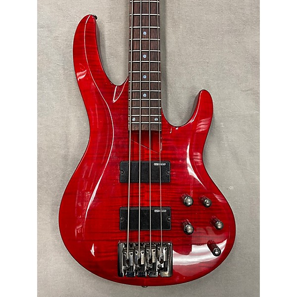 Used ESP Used ESP LTD B204 Crimson Red Trans Electric Bass Guitar