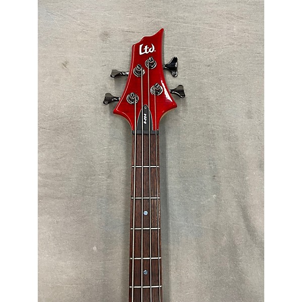 Used ESP Used ESP LTD B204 Crimson Red Trans Electric Bass Guitar