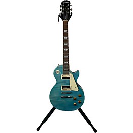 Used Epiphone Les Paul Traditional PRO III PLUS Ocean Blue Solid Body Electric Guitar