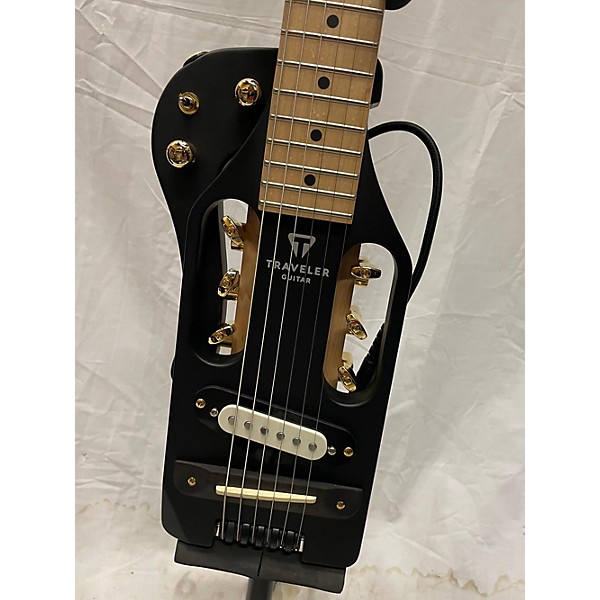 Used Traveler Guitar Used Traveler Guitar Pro Series Mod X Hybrid Black And Gold Acoustic Guitar