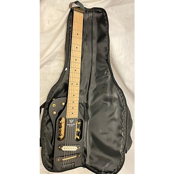 Used Traveler Guitar Used Traveler Guitar Pro Series Mod X Hybrid Black And Gold Acoustic Guitar