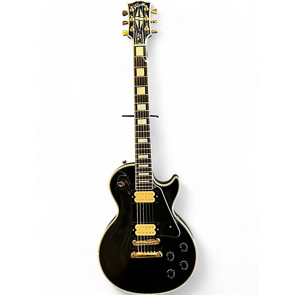 Used Gibson Les Paul Custom Black Solid Body Electric Guitar