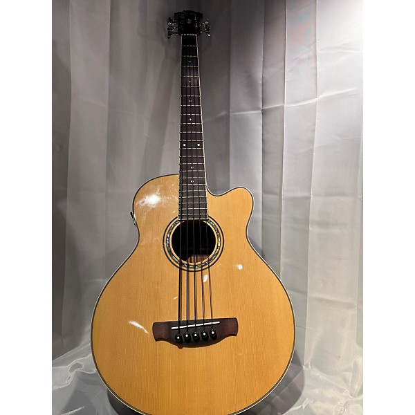 Used Ibanez Used Ibanez AEB105E Natural Acoustic Bass Guitar