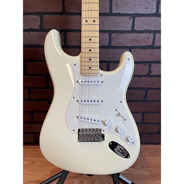 Used 2024 Fender Artist Series Eric Clapton Stratocaster Olympic White Solid Body Electric Guitar