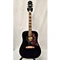 Used Epiphone Used Epiphone Hummingbird Pro Ebony Acoustic Electric Guitar thumbnail