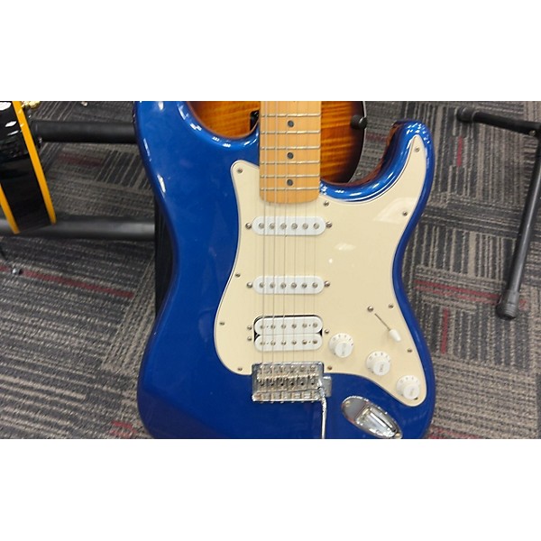 Used Fender Used 2005 Fender Fat Stratocaster Blue Solid Body Electric Guitar