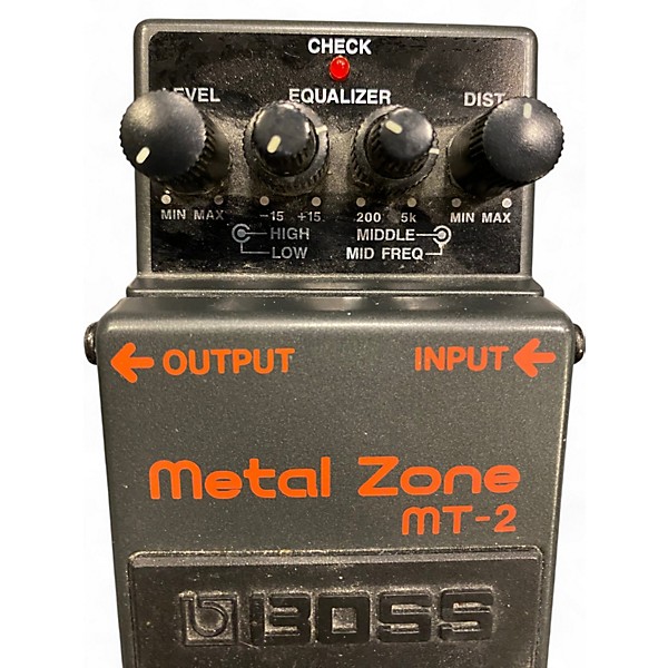 Used BOSS MT2W Metal Zone Waza Craft Effect Pedal