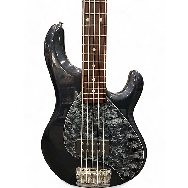 Used Ernie Ball Music Man Used Ernie Ball Music Man STINGRAY 5 PIEZO Black Sparkle Electric Bass Guitar