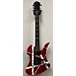 Used B.C. Rich Used B.C. Rich Mockingbird ST Red With Black And White Stripes Solid Body Electric Guitar thumbnail