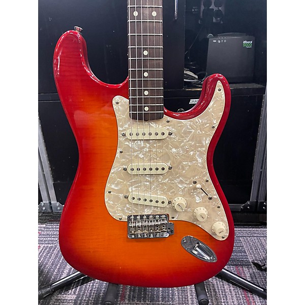 Used Fender Used Fender Foto Flame Strat Autumn Burst Solid Body Electric Guitar