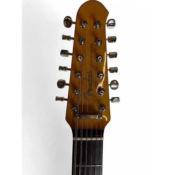 Used Fender ST-XII Stratocaster 3 Tone Sunburst Solid Body Electric Guitar