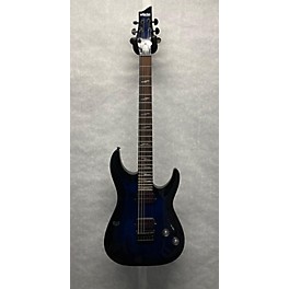 Used Schecter Guitar Research Used Schecter Guitar Research Omen Elite SEE THRU BLUE BURST Solid Body Electric Guitar