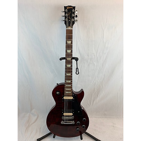 Used Gibson Used Gibson Les Paul Studio Deluxe II Maroon Solid Body Electric Guitar