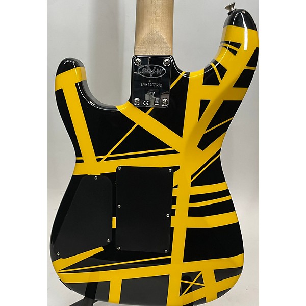 Used EVH Used EVH Striped Series Black And Yellow Solid Body Electric Guitar