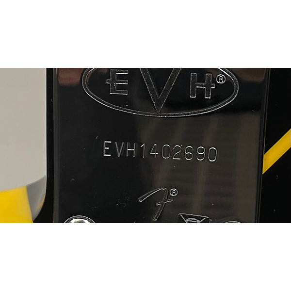 Used EVH Used EVH Striped Series Black And Yellow Solid Body Electric Guitar