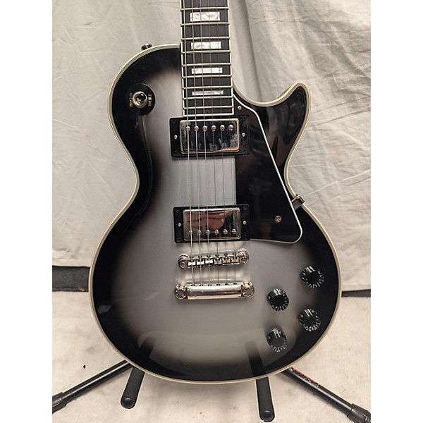 Used Epiphone Used Epiphone Les Paul Custom Silverburst Solid Body Electric Guitar