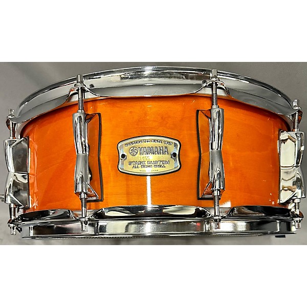 Used Yamaha Used Yamaha 5.5X14 Stage Custom Snare Drum Honey Amber