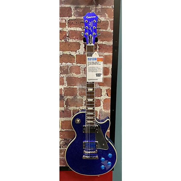 Used Epiphone Used Epiphone Tommy Thayer Les Paul Standard BLUE SPARKLE Solid Body Electric Guitar