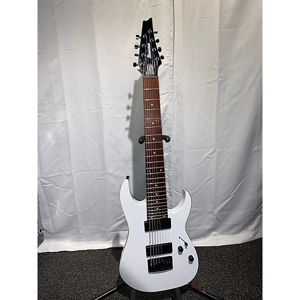 Used Ibanez Used Ibanez RG8 8 String White Solid Body Electric Guitar