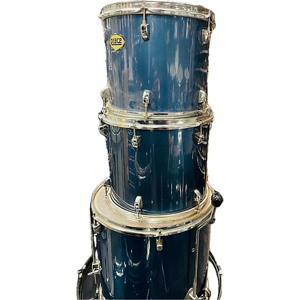 Used Peace Used Peace 4 piece 4 Piece Drumset Blue Drum Kit