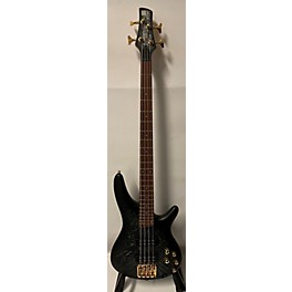 Used Ibanez Used Ibanez SR300EDX Black Ice Frozen Matte Electric Bass Guitar