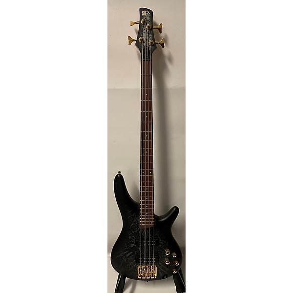 Used Ibanez Used Ibanez SR300EDX Black Ice Frozen Matte Electric Bass Guitar