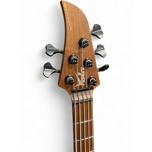 Used Vola vasti 5 Black and White Electric Bass Guitar