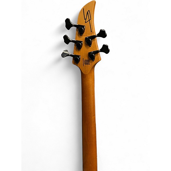 Used Vola vasti 5 Black and White Electric Bass Guitar