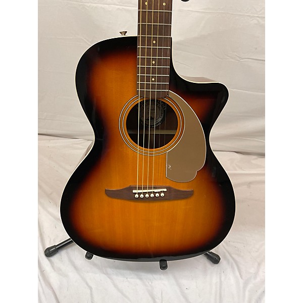 Used Fender Used Fender Newporter Player 3 Color Sunburst Acoustic Electric Guitar